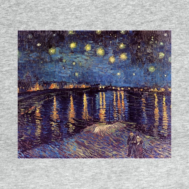 Starry Night Over the Rhone by Vincent Van Gogh by Naves